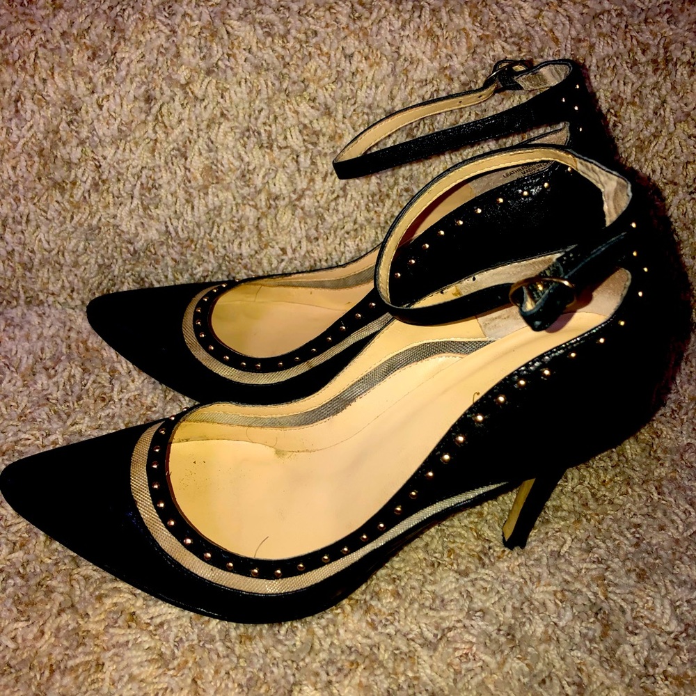 Levity size 7 heels. Low heel color black